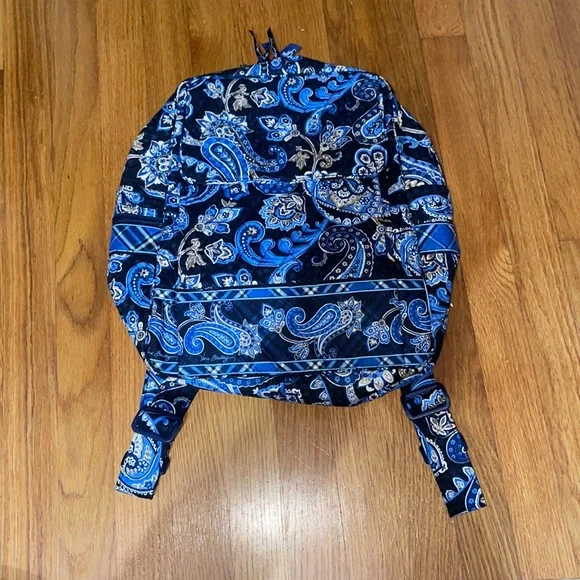 Vera Bradley Large Backpack Windsor Navy Outlet Essential Large Backpack - Cotton | Vera Bradley  main image 3